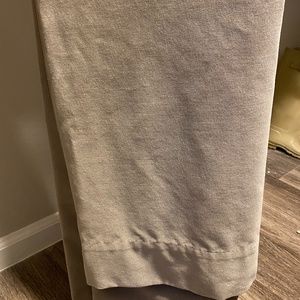 Pottery Barn brown soft curtains